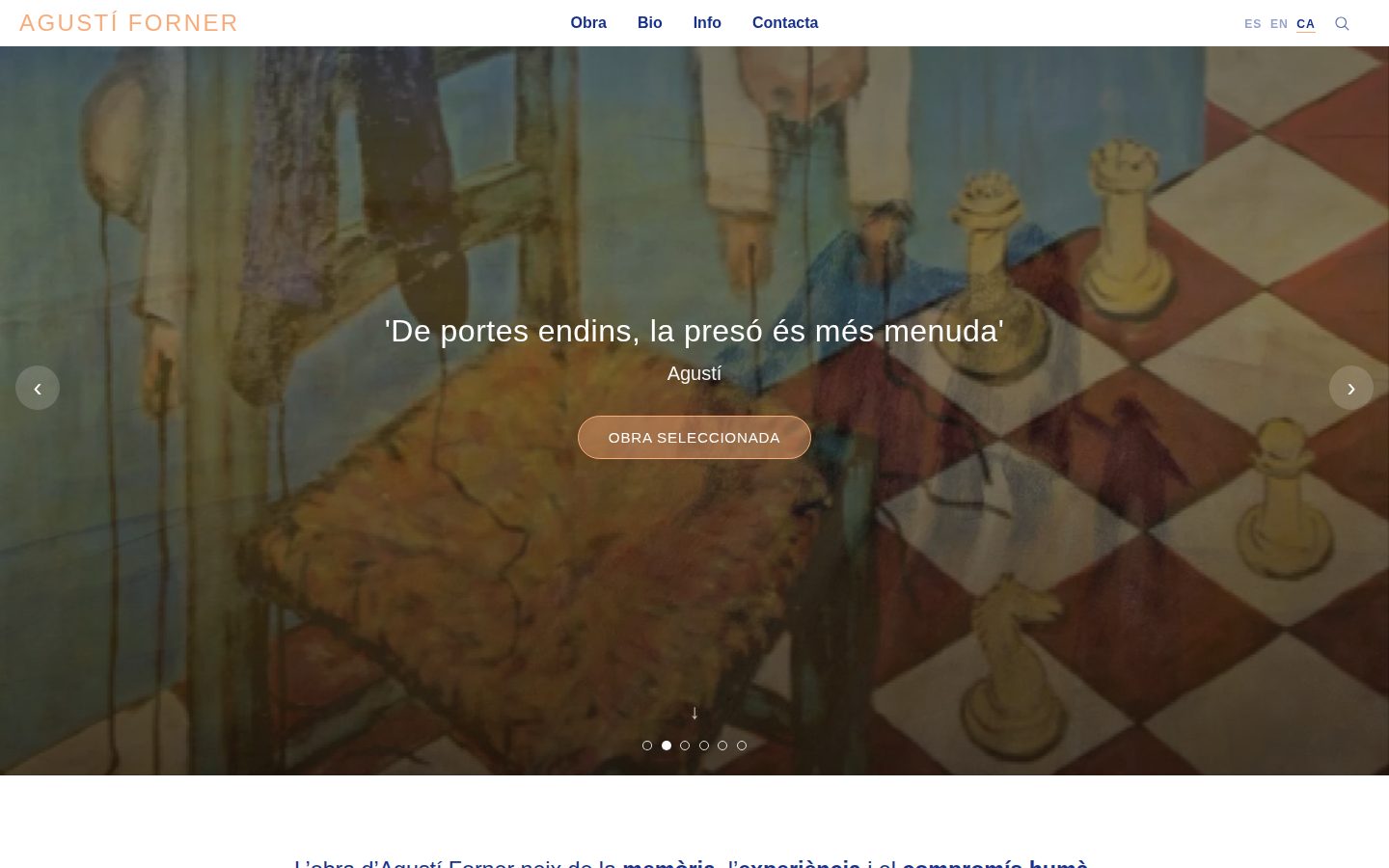 Agustí Forner — website by IlladelsBous