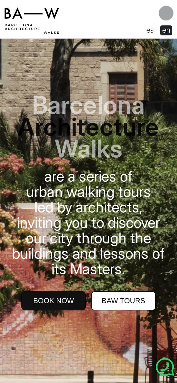 Barcelona Architecture Walks — mobile version