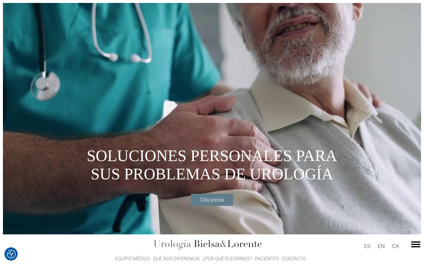 Urología Bielsa & Lorente — website by IlladelsBous